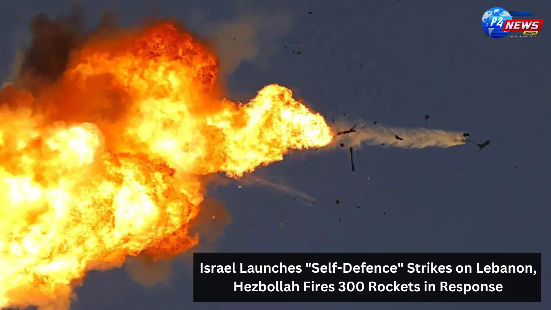 Hezbollah Fires 320 Rockets at Israel in Massive Escalation; Tel Aviv Responds with Fierce Air Strikes on Lebanon